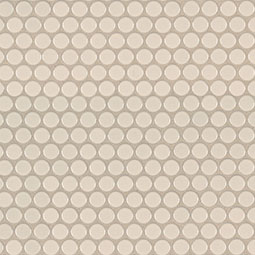 Almond Glossy Penny Round Mosaic