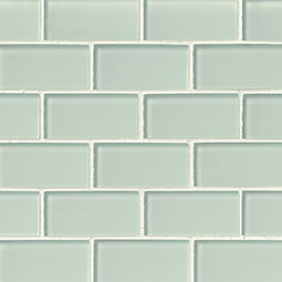 Arctic Ice Glass Subway Tile