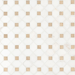 Bianco Dolomite Crema Geometric Tile