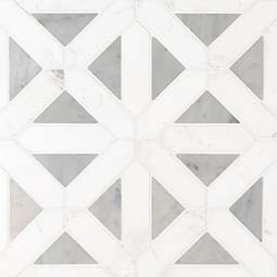 Bianco Dolomite Geometric Tile