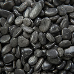 Black Polished Pebbles