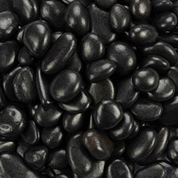 Black Polished Pebbles