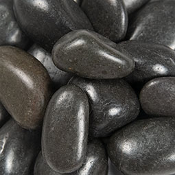 Black Polished Pebbles