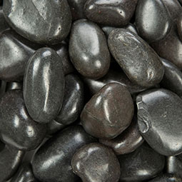 Black Polished Pebbles