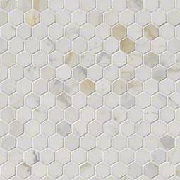 Calacatta Gold 1inch Hexagon Polished