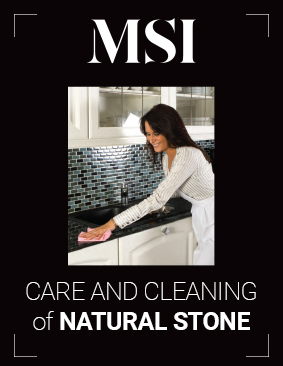Care and Cleaning of Natural Stone