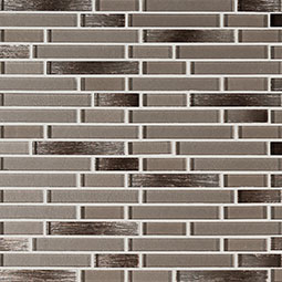 Champagne Blend Interlocking Glass Tile