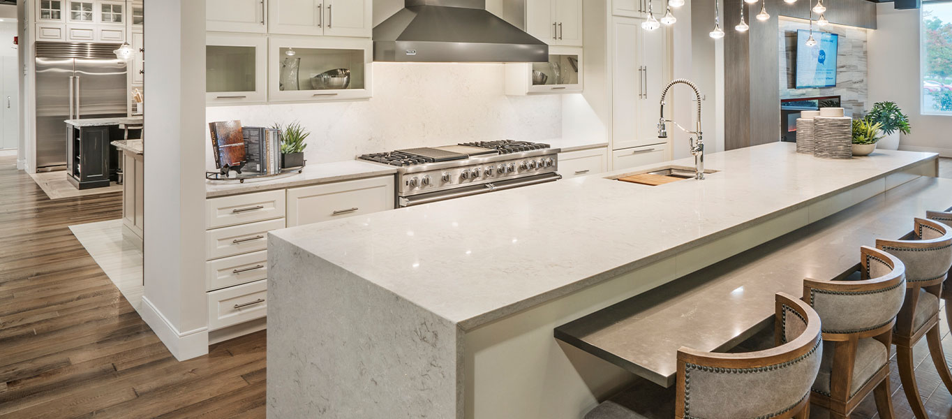 kitchen with quartz countertop