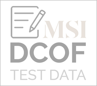 DCOF Test Data 