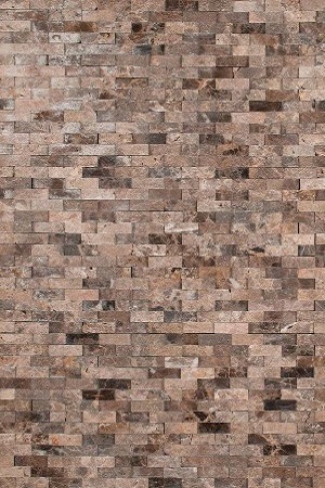 Emperador Split Face Marble Backsplash Design