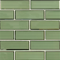 Evergreen Beveled Subway Tile