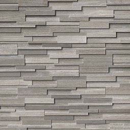 Gray Oak 3D Honed Stacked Stone