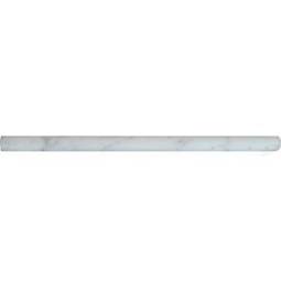 Greecian White 3/4x3/4x12 Polished Pencil Molding Tile Trim