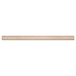 Ivory Travertine 3/4x3/4x12 Honed Pencil Molding Tile Trim