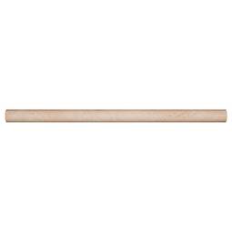 Ivory Travertine 3/4x3/4x12 Honed Pencil Molding Tile Trim