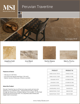 Peruvian Travertine