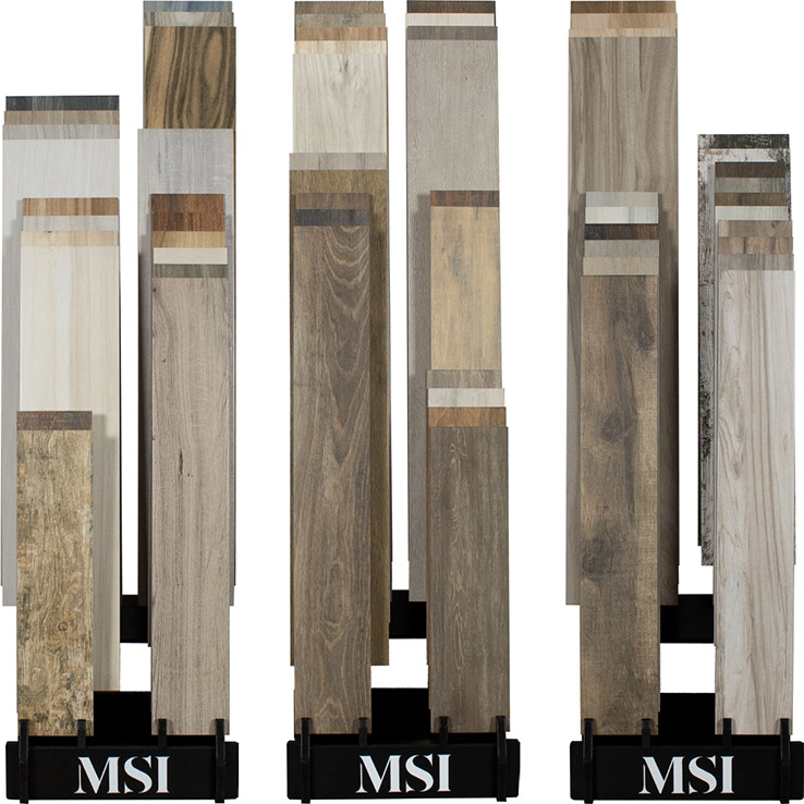 Porcelain Wood Plank Tile Displays