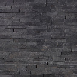 Premium Black Stacked Stone