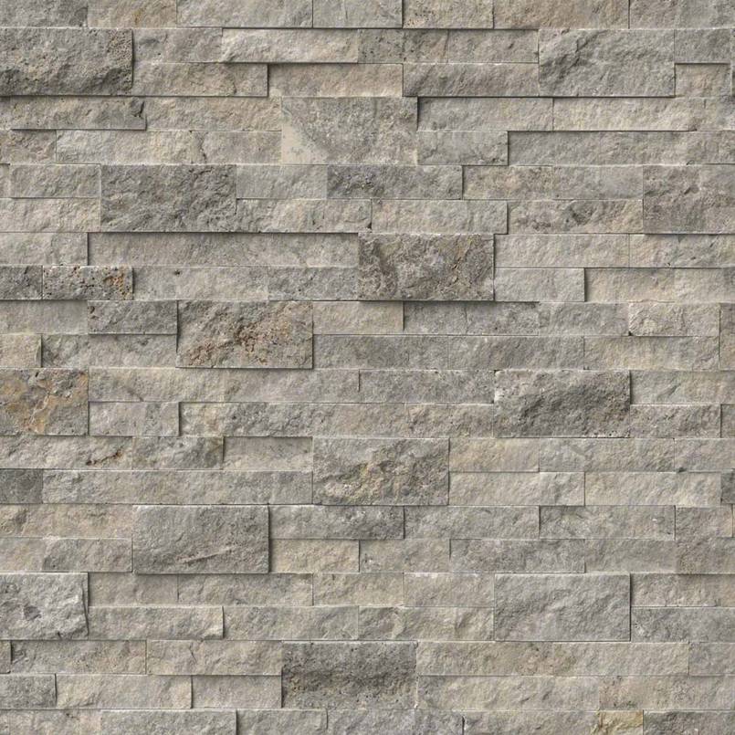 Silver Travertine Stacked Stone