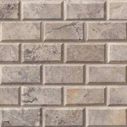 Silver Travertine Subway Tile