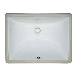 Ceramic Vanity White Rectangle Porcelain Kitchen Sink