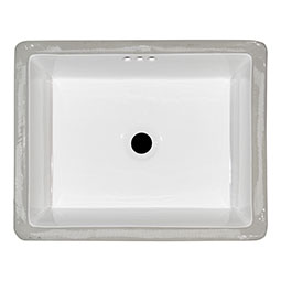 Vanity White Flat Porcelain Kitchen Sink