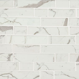 Statuario Celano Interlocking Glass Tile