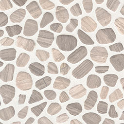 White Oak Pebbles Tumbled Pattern 10mm